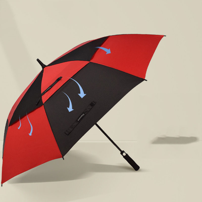 Logo personnalisé 8-Bone Automatique Double Couche Golf Homme parapluie pour les jours de tempête