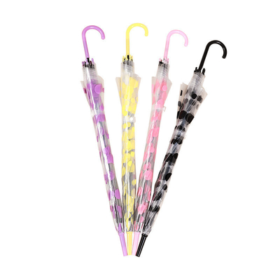 Parapluie automatique transparente avec logo personnalisable tout en une fonction 21 pouces * 8k