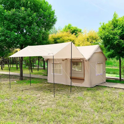 Tente de cabine en toile de tourisme gonflable en tissu d'Oxford pour le camping en plein air en famille