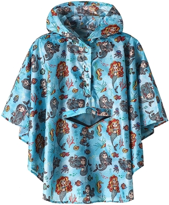 Polyester manteau de pluie dessin animé mignon garçons et filles Voyage scolaire vêtements de pluie avec sac un peu poncho
