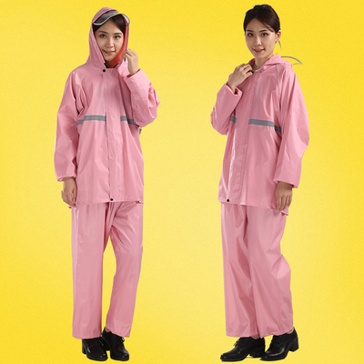 Set de imperméable pour adultes imperméable épaissie pour l'extérieur poncho de couleur solide