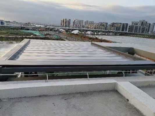 Opération de télécommande Canopy électrique pour les grandes inondations Salle de tente de stockage mobile