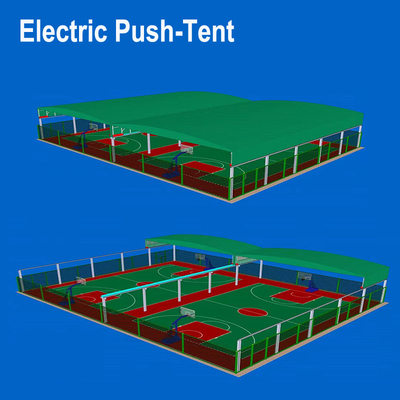 Couvertures rétractables en aluminium pour stationnement extérieur et stationnement général de voitures électriques