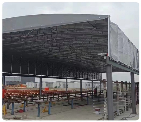 Couvertures rétractables en aluminium pour stationnement extérieur et stationnement général de voitures électriques