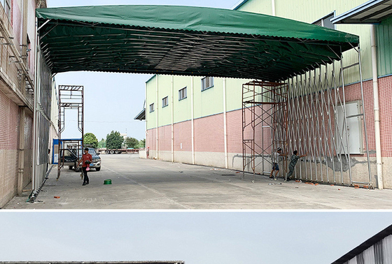 Couvertures rétractables en aluminium pour stationnement extérieur et stationnement général de voitures électriques