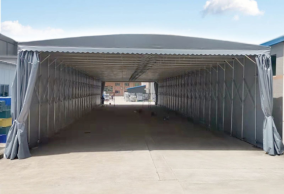 Tente rétractable pour activités extérieures Tarpaulin Installation extérieure Tente mobile