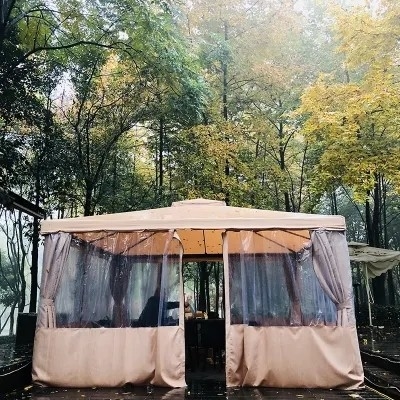 Panneau de ponceau Romain au-dehors Tente de distribution de nourriture Yurt Publicité Grandes étals Tente de parapluie de cour