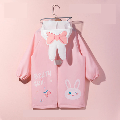 Jeunes filles jardin d'enfants Large bordure imperméable avec joli dessin animé lapin design EVA Matériau