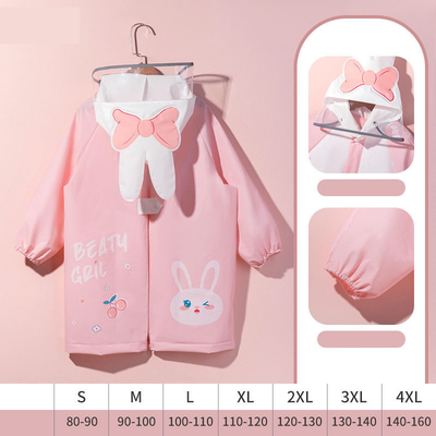 Jeunes filles jardin d'enfants Large bordure imperméable avec joli dessin animé lapin design EVA Matériau