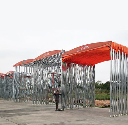Tente à bras en canopée pliante extérieure avec auvent rétractable automatique et grand rangement