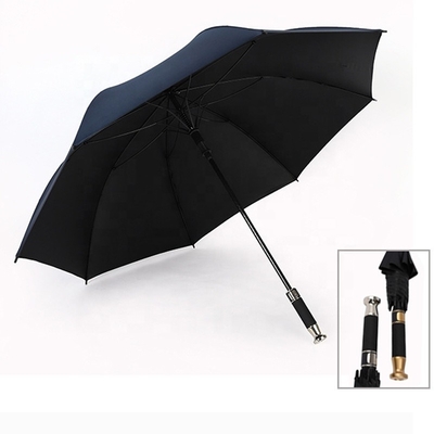 Un parapluie de golf de 27 pouces personnalisé personnalisé avec des impressions de logo