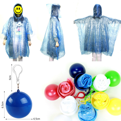 Rainwear manteau de pluie Ball pour les gens Produits Voyage Couverture de pluie Cute manteau de pluie
