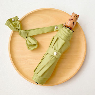 Diamètre ouvert 98cm Parapluie de style japonais Chat Shiba Inu Design avec protection UV