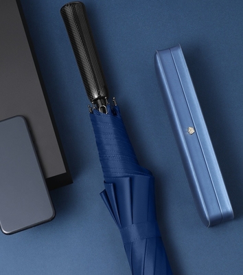 Cadeau d'affaires parapluie droite avec imprimés sur mesure et matériau léger en fibre de carbone