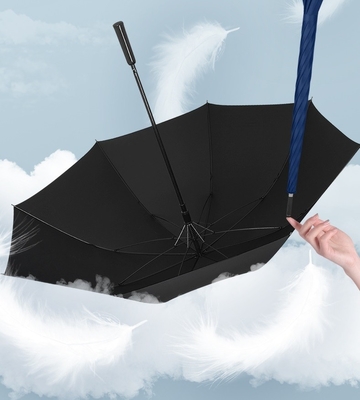 Cadeau d'affaires parapluie droite avec imprimés sur mesure et matériau léger en fibre de carbone