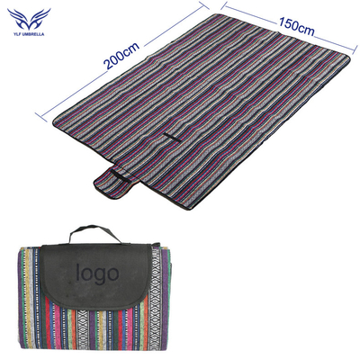 Couverture de pique-nique pliable polyester imperméable pour design personnalisé