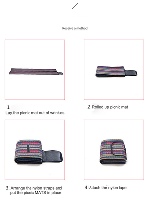 Couverture de pique-nique pliable polyester imperméable pour design personnalisé