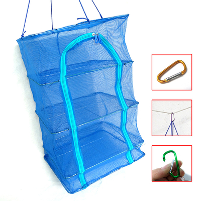 Réseau de pêche pliable à deux nœuds pour la pêche à la pêche à la crevette