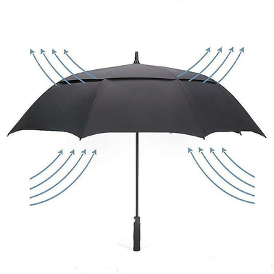 Logo personnalisé Double parapluie de golf parapluie 130cm diamètre ouvert pour la publicité et les cadeaux
