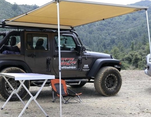 Tente latérale galvanisée en acier à carreaux de voiture pour le camping et les aventures en plein air