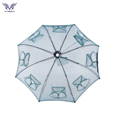 Réseaux de pêche portatifs pièges à appâts à la main avec maille de 3 mm et pliage de 65 cm