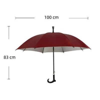 108 cm de diamètre ouvert, parapluie droite, bâton de marche avec choix de motifs réfléchissants