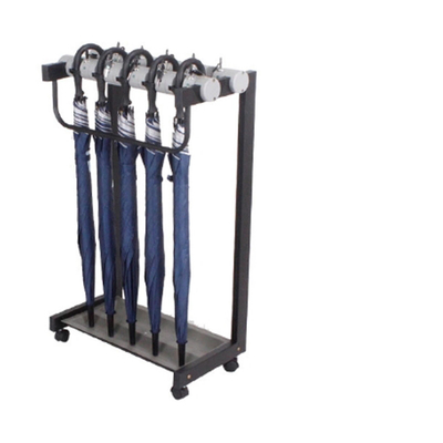 Le club de golf Black Metal Push Pull Bike Cart Buggy Trolley Holder Parapluie pour les pharmacies
