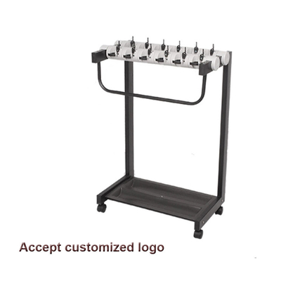 Le club de golf Black Metal Push Pull Bike Cart Buggy Trolley Holder Parapluie pour les pharmacies