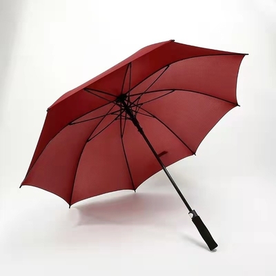 Couleur personnalisée Logo jaune vif parapluie de golf RPET pour les activités de plein air