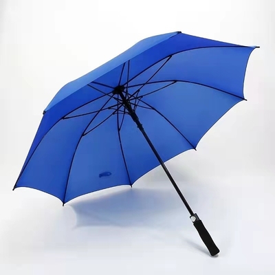 Couleur personnalisée Logo jaune vif parapluie de golf RPET pour les activités de plein air