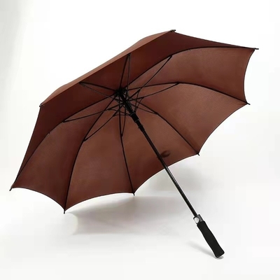 Couleur personnalisée Logo jaune vif parapluie de golf RPET pour les activités de plein air