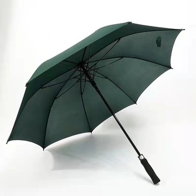 Couleur personnalisée Logo jaune vif parapluie de golf RPET pour les activités de plein air
