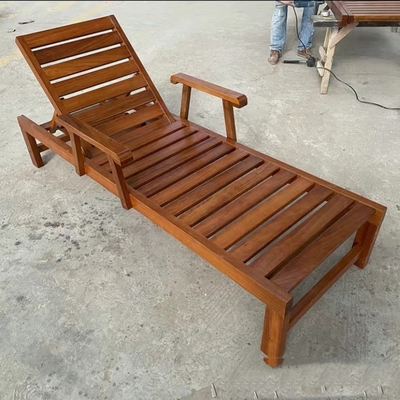 Meubles d'extérieur de détente fauteuil roulant en bois de pin pour des sièges décontractés sur la plage ou la piscine