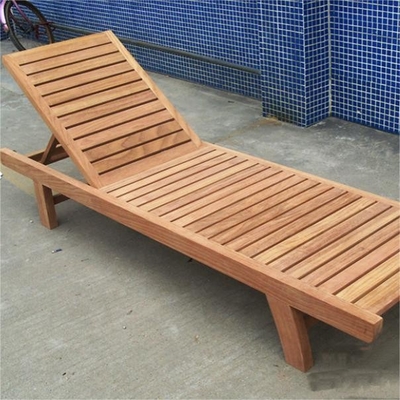 Meubles d'extérieur de détente fauteuil roulant en bois de pin pour des sièges décontractés sur la plage ou la piscine