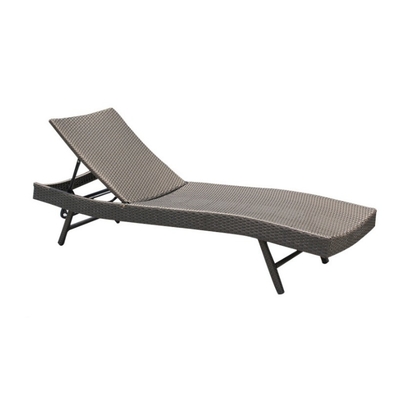 Chaise de salon en rotin en extérieur balcon pliable Lit inclinable pour villa et piscine
