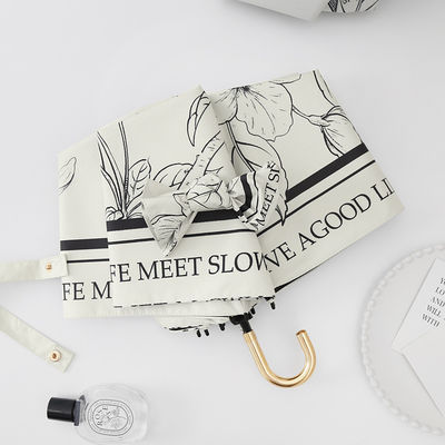 Dual fonction parapluie française pour femmes automatique pliable écran solaire et protection contre la pluie