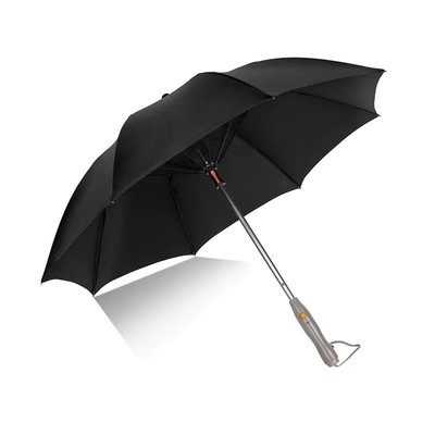 Cadre en fibre de verre Auto-ouvrir le ventilateur de charge USB parapluie avec pulvérisation d'eau et protection UV