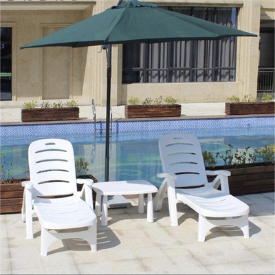 Chaise de salon de patio en rotin blanc lit inclinable pliable pour appartement balcon et villa