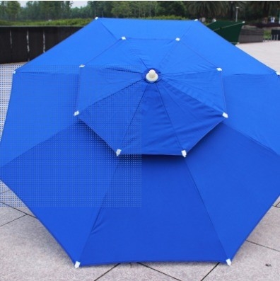 Meubles d'extérieur Parapluie en fibre double de 2,5 m pour protection solaire et étanche au vent