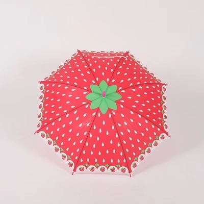 Manche courbée droit Impression de fruits parapluie pour enfant Création créative pour cadeau pour enfants