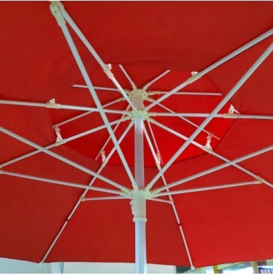 Meubles d'extérieur Parapluie en fibre double de 2,5 m pour protection solaire et étanche au vent