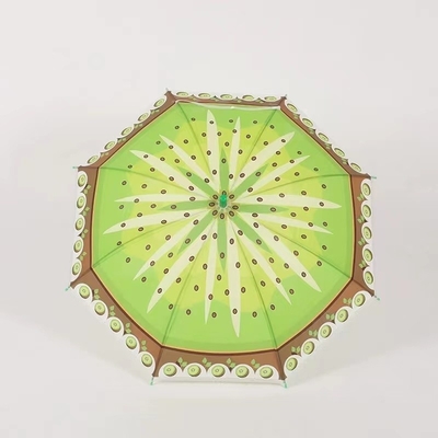 Manche courbée droit Impression de fruits parapluie pour enfant Création créative pour cadeau pour enfants