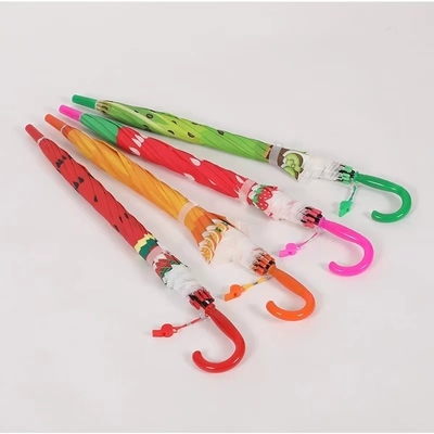 Manche courbée droit Impression de fruits parapluie pour enfant Création créative pour cadeau pour enfants