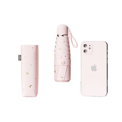 Compact portable pour femmes protégeant de la pluie et du soleil