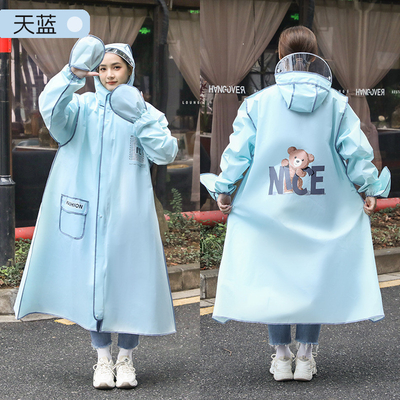 Poncho électrique à manteau de pluie long transparent pour femmes