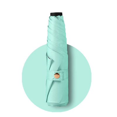 Matériau Pongee 5K 19 pouces parapluie japonaise triple pliable pour la pluie et la protection solaire