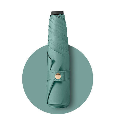 Matériau Pongee 5K 19 pouces parapluie japonaise triple pliable pour la pluie et la protection solaire