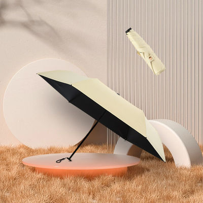 Matériau Pongee 5K 19 pouces parapluie japonaise triple pliable pour la pluie et la protection solaire