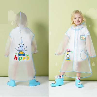 Poncho à dessin animé pour élèves du primaire