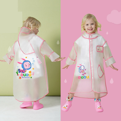 Poncho à dessin animé pour élèves du primaire